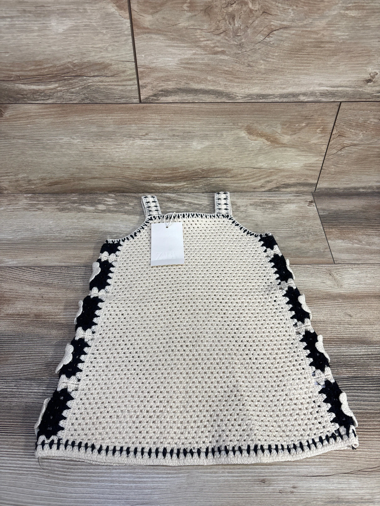 NEW Zara Crochet Sleeveless Dress Cream sz 3T