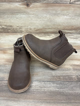 Eddie Bauer Flannel Lined Chelsea Boots Brown sz 8c