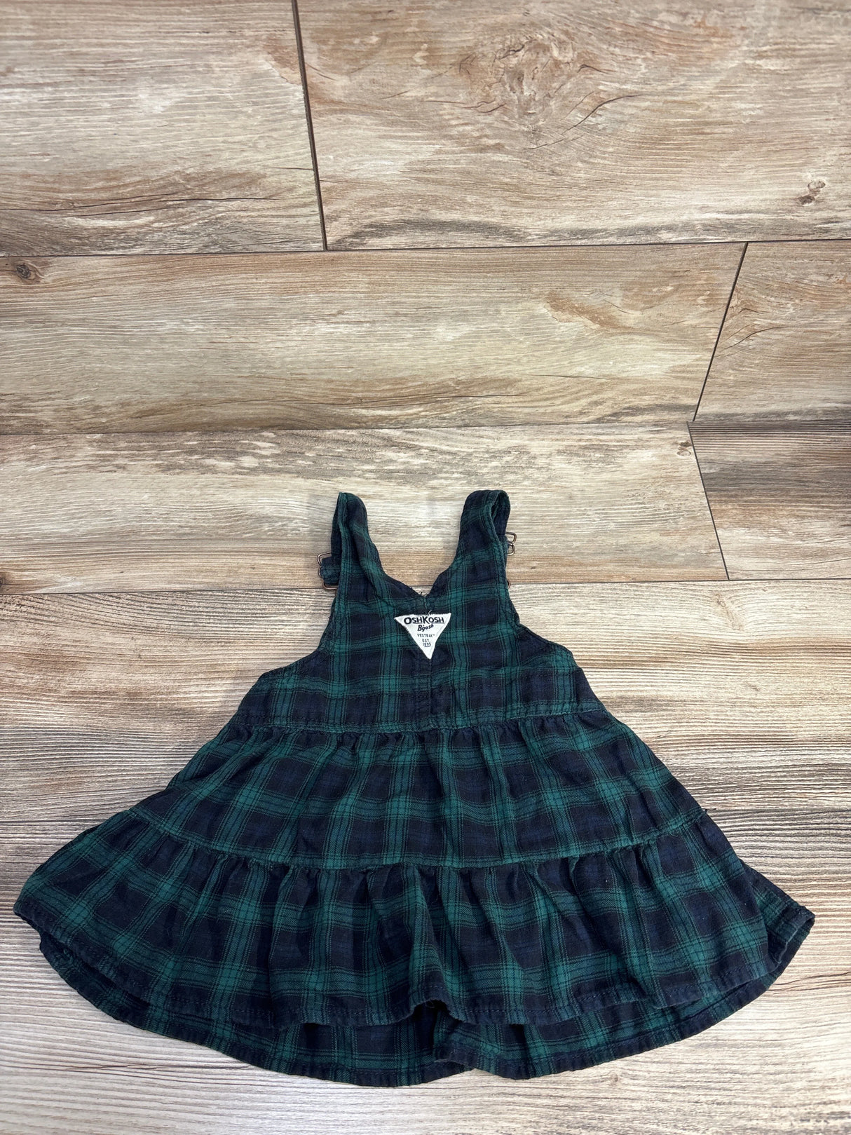 OshKosh Plaid Skirtall Green sz 18m