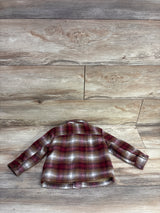 Old Navy Plaid Pocket Shacket Red sz 18-24m