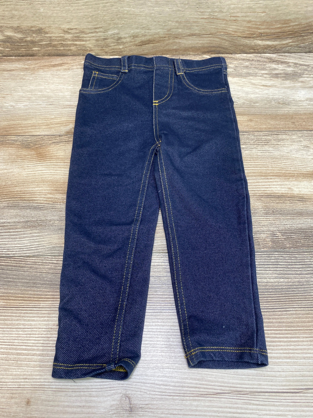 First Impressions Faux Denim Leggings Blue sz 2T