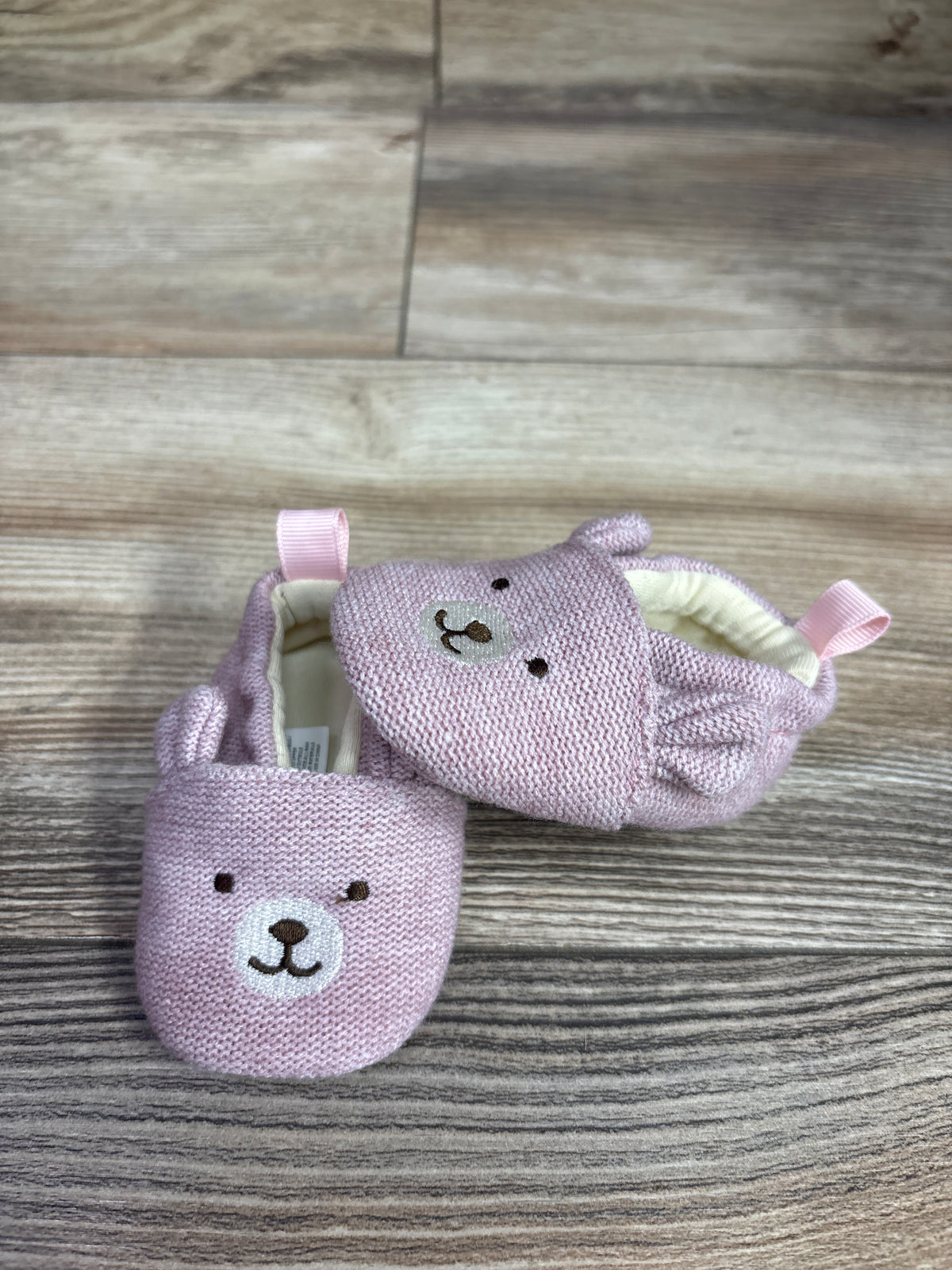 Bearpaw Knit Bear Booties Pink sz 1c