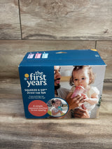 The First Years Squeeze & Sip Toddler Straw Cups 6m+ 3ct - 7oz