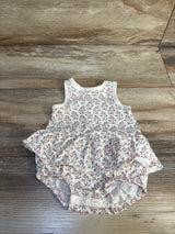Little Planet Floral Bubble Romper White sz Newborn