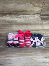 NEW Luvable Friends 3pk Baby Socks Set Pink sz 0-9m