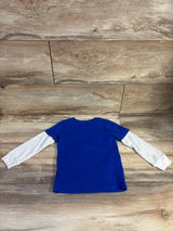 Carter's Layered Sleeve Shirt Blue sz 2T