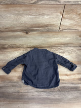 H&M Gauze Button Up Shirt Grey sz 6m