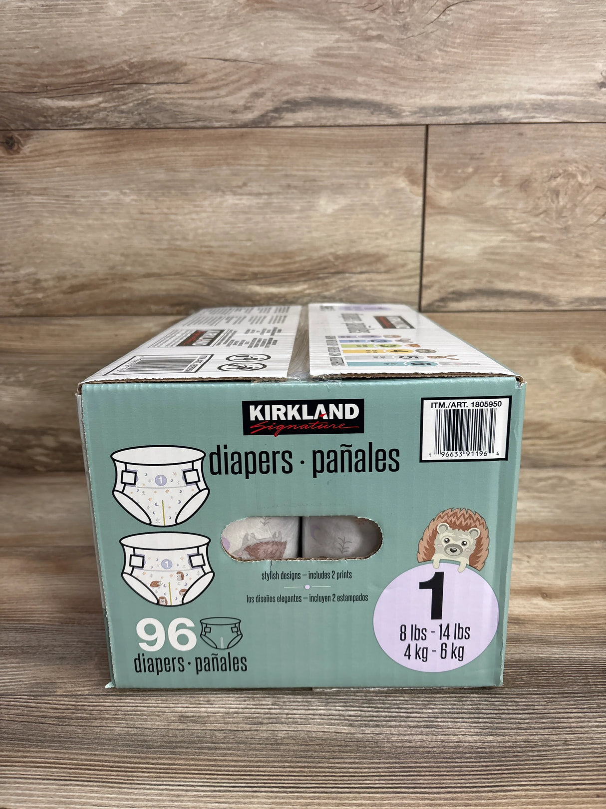 NEW Kirkland Signature Diapers, 96ct Size 1