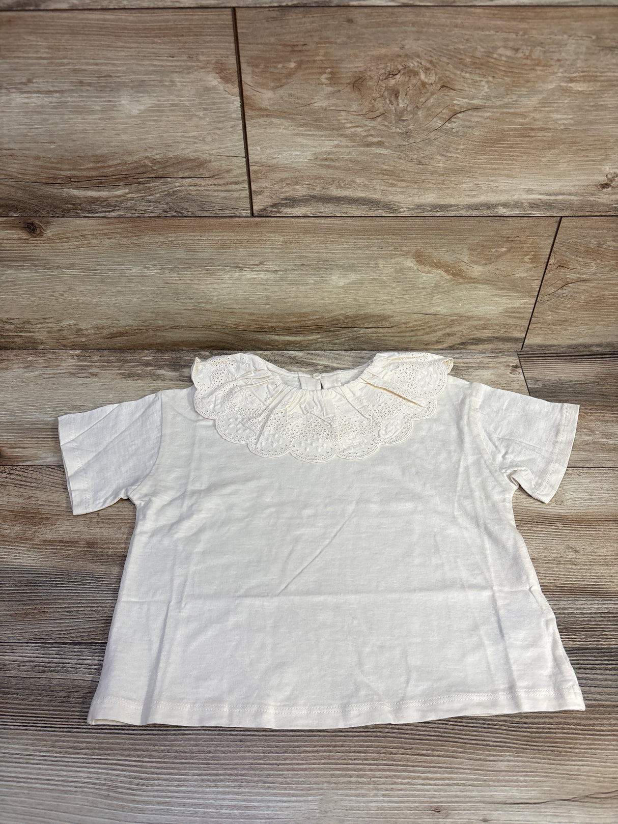 NEW Next Frill Collar Shirt Cream sz 2-3T