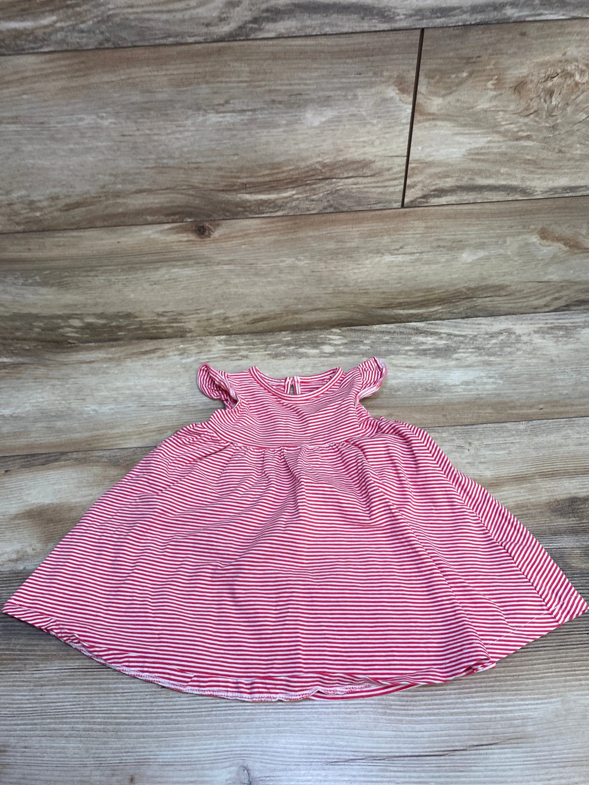 M&S Striped Dress Red sz 12m - Me n Mommy To Be