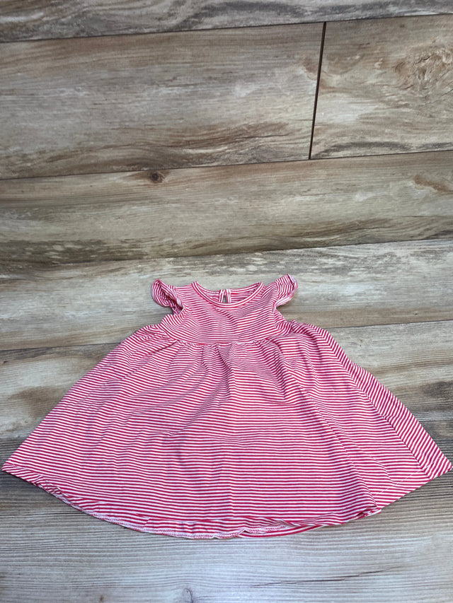 M&S Striped Dress Red sz 12m - Me n Mommy To Be