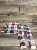 Baby Gap 2pc Plaid Pajama Set Beige sz 3T