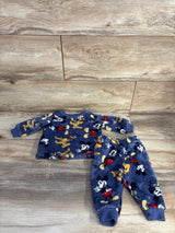 Disney Baby 2pc Plush Mickey Mouse Sweatshirt & Joggers Set Blue sz 0-3m