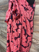 Isabel Maternity Floral Tie-Back Dress Pink sz Medium