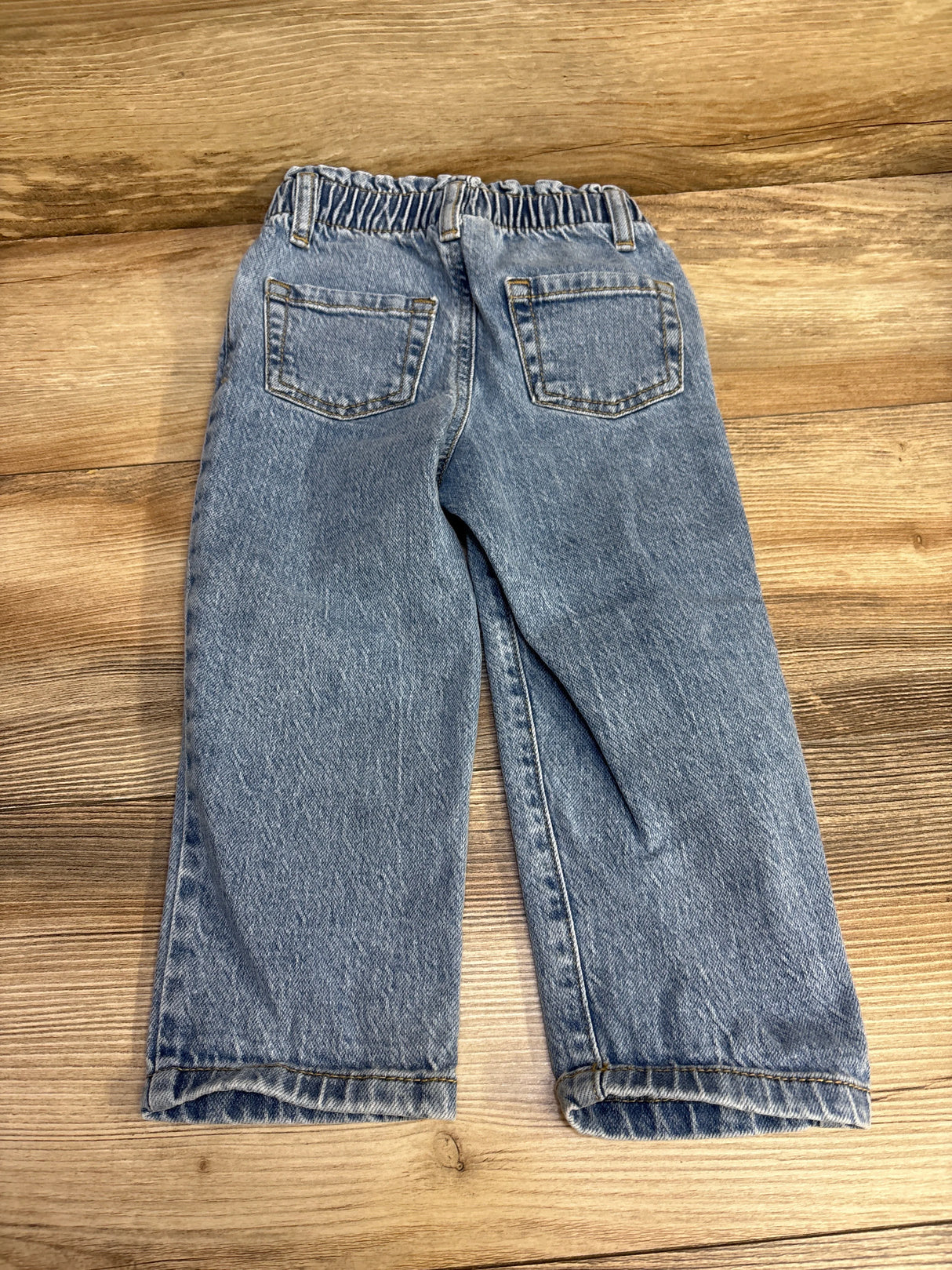 Cat & Jack Paperbag Waist Jeans Blue sz 3T - Me n Mommy To Be
