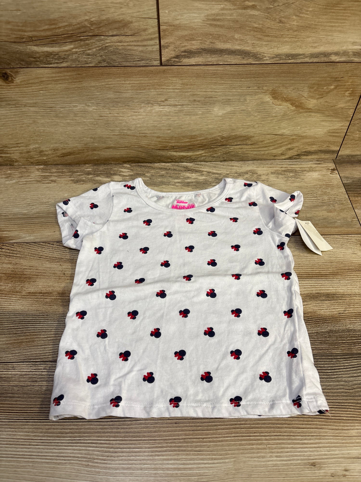 NEW Disney Junior Minnie Mouse Shirt White sz 5T