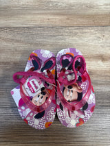 NEW Disney Junior Minnie Mouse Flip Flops Purple sz 7/8c