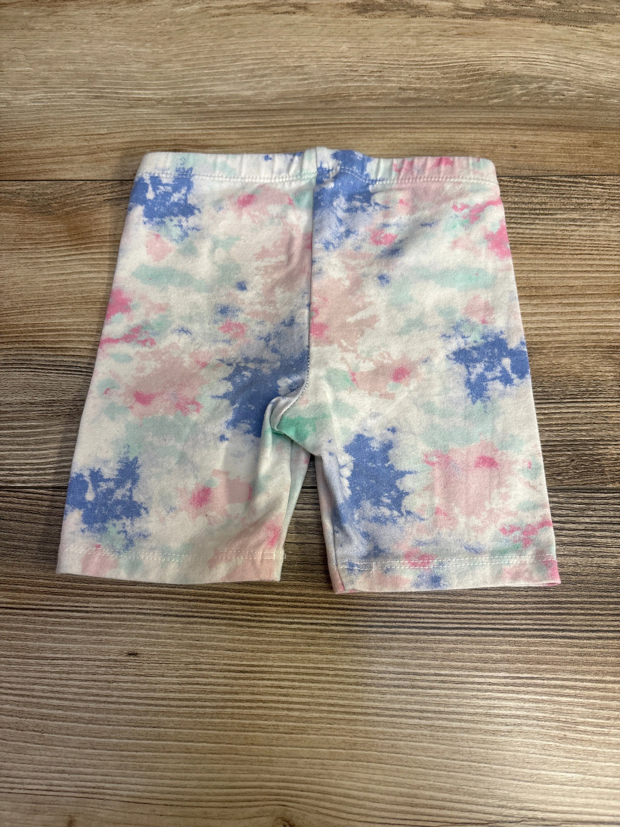 Cat & Jack Tie-Dye Bike Shorts White sz 3T
