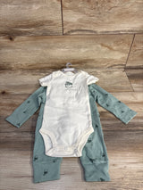 NEW Just One You 3pc Nuts About You bodysuit Set Green sz 9m