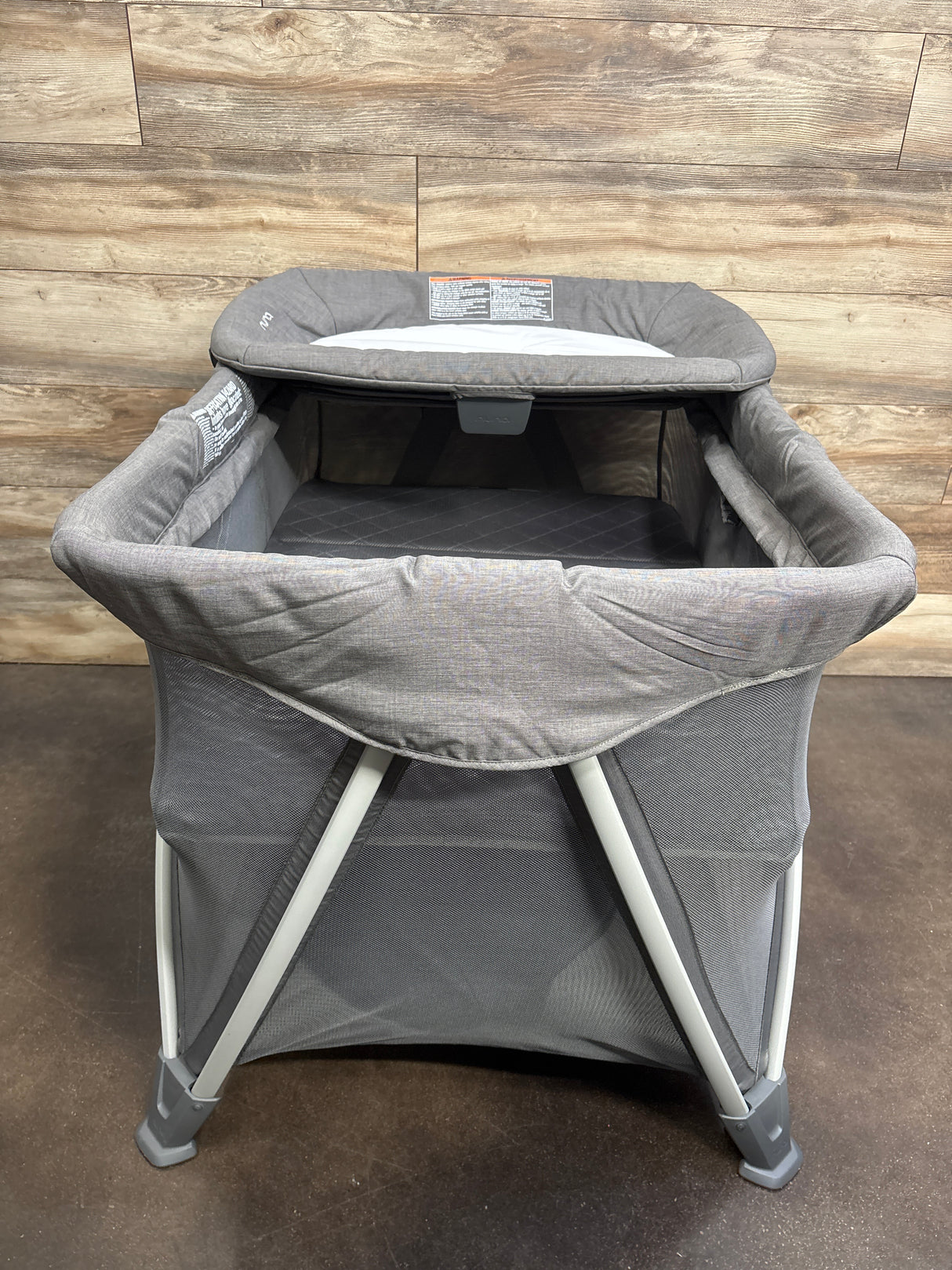 Nuna SENA Aire Playard, Travel Crib, & Changing Table in Granite