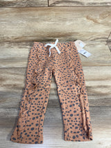 NEW Grayson Mini Leopard Print Drawstring Pants Brown sz 2T