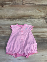 Simple Joys Striped Shortie Romper Pink sz 3-6m