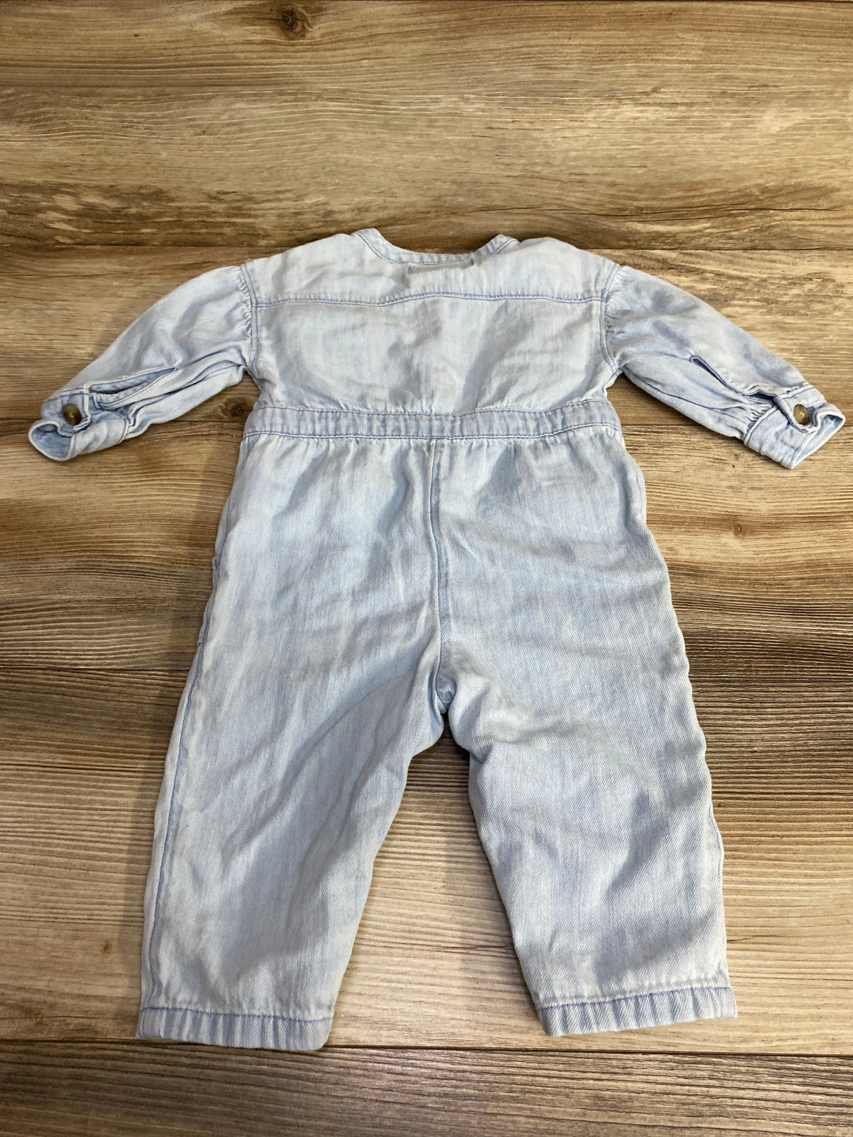 Old Navy Denim Button Up Jumper Light Blue sz 12-18m