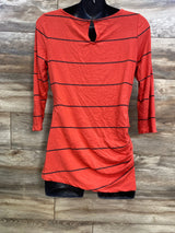 A Pea In The Pod Maternity Striped Ruched Shirt sz Small