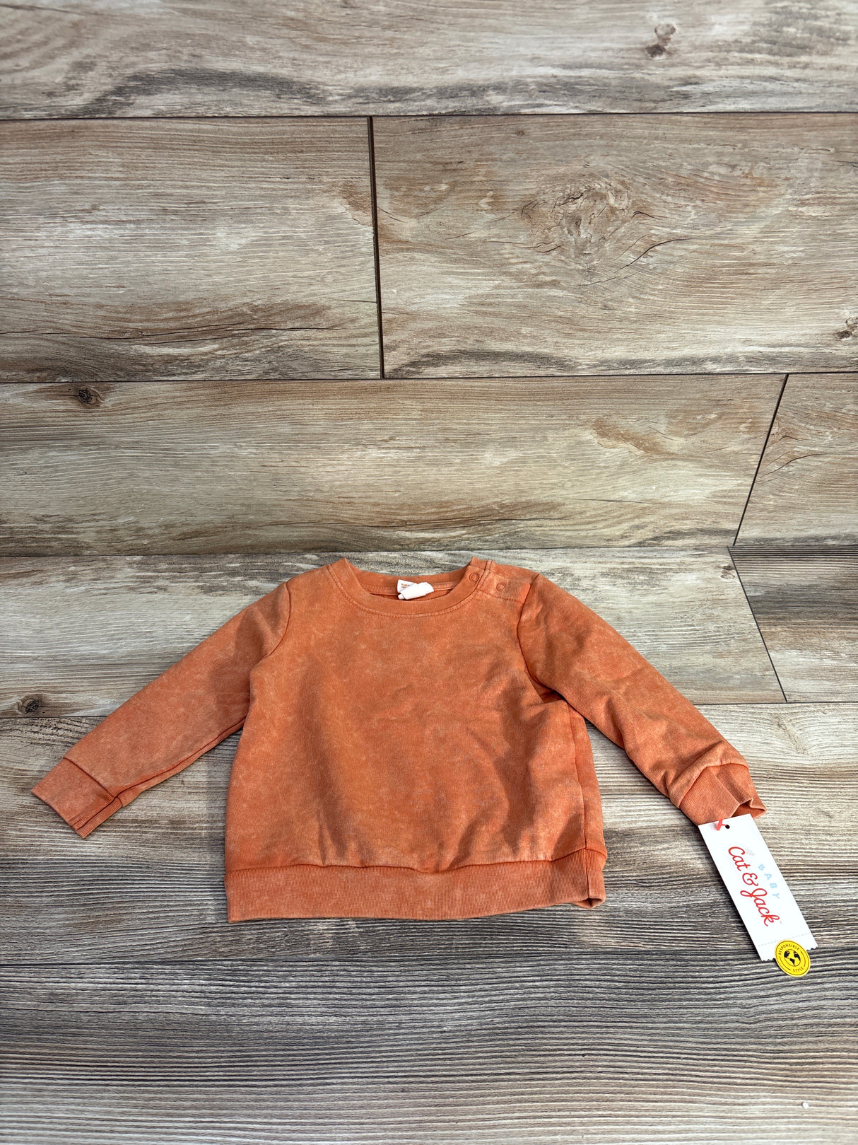 NEW Cat & Jack Sweatshirt Orange sz 6-9m