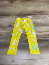 NEW Dot Dot Smile Bunny Print Leggings Yellow sz 2T