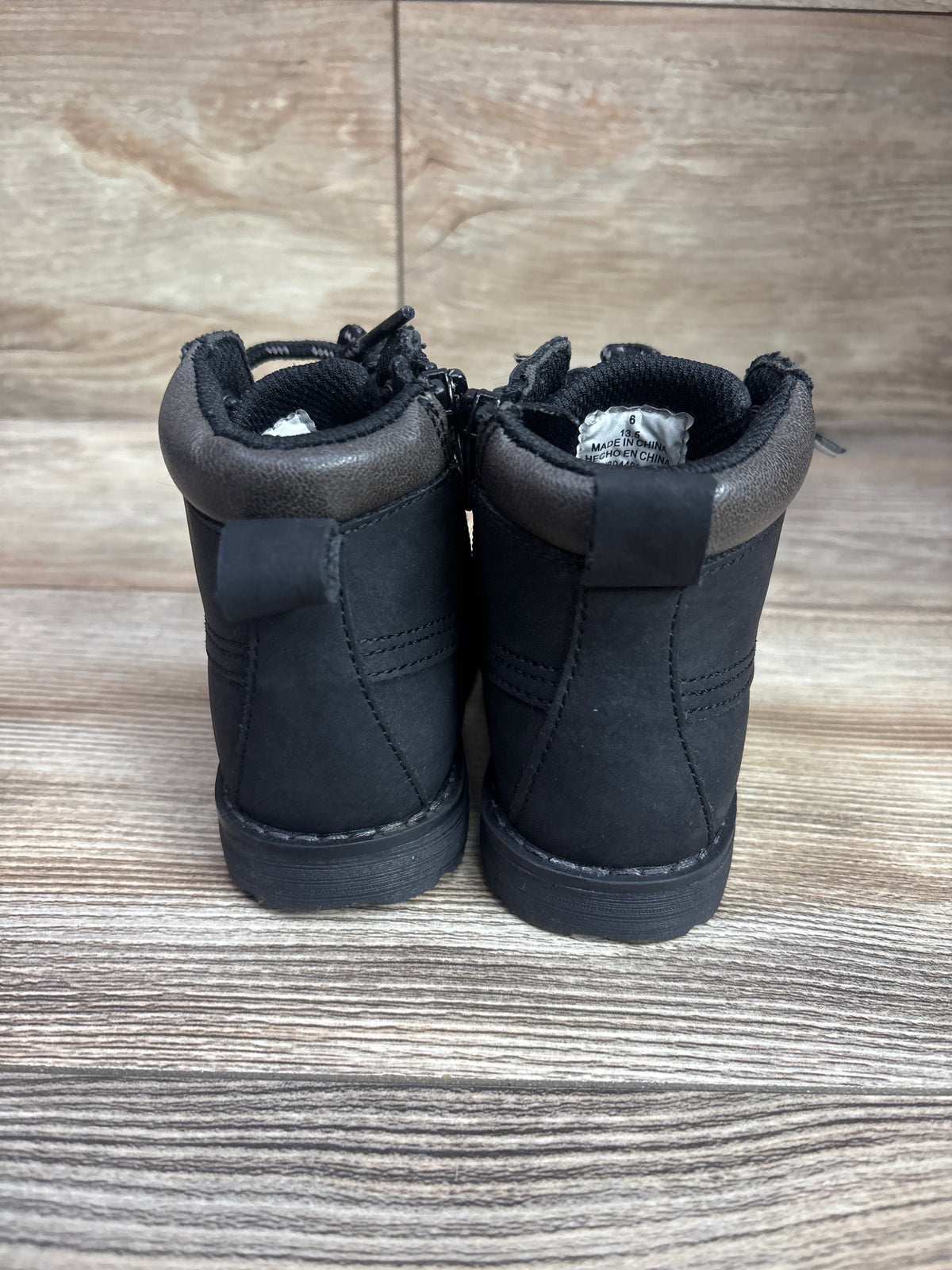 Old Navy Combat  Zip Up Boots Black sz 6c