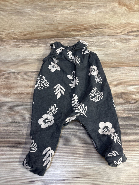 Cat & Jack Floral Romper Grey sz 0-3m - Me n Mommy To Be