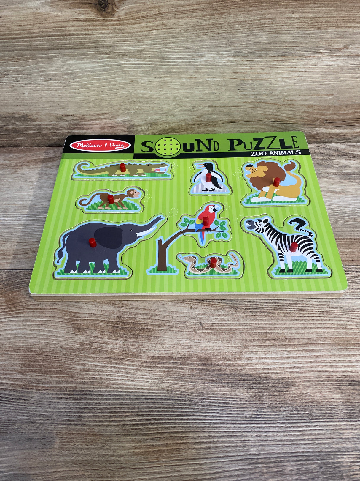 Melissa & Doug Zoo Animals Sound Puzzle