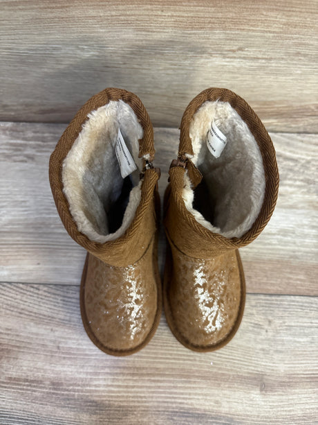 Harper Canyon Leopard Print Fur Boots Brown sz 8c - Me n Mommy To Be