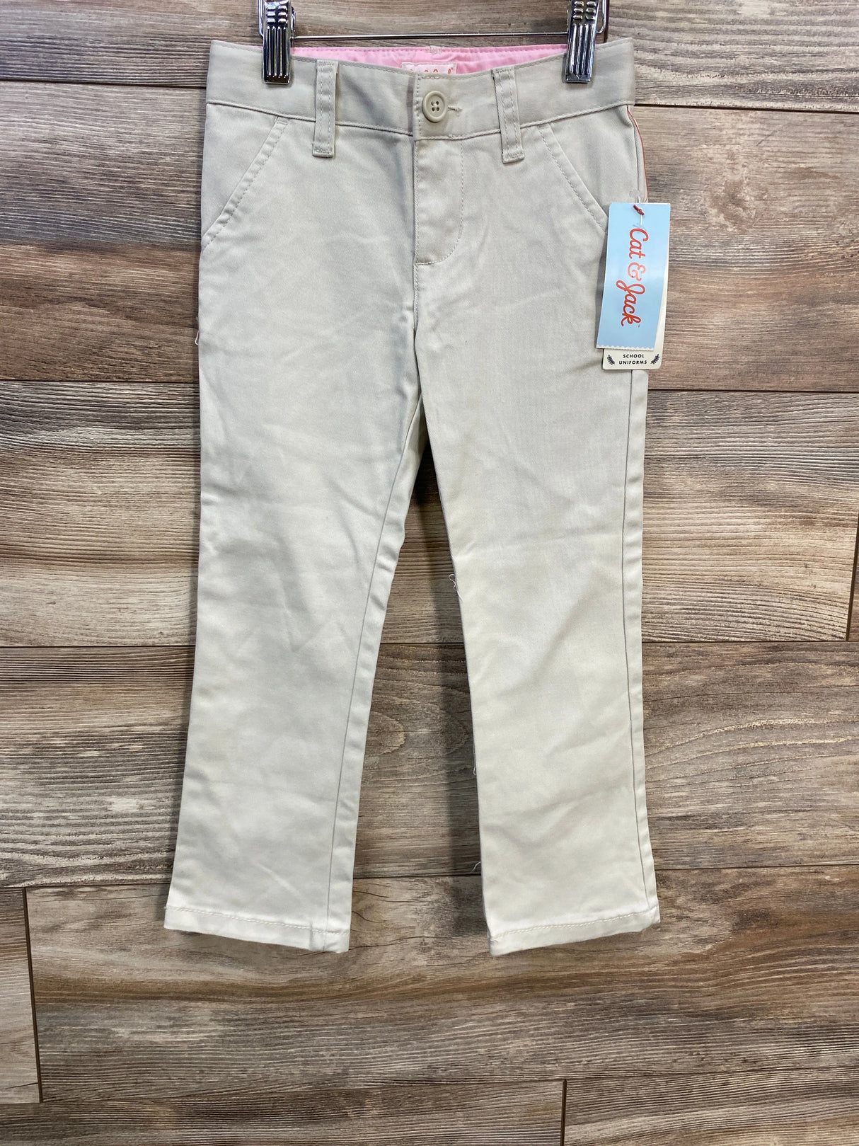NEW Cat & Jack School Uniform Pants Beige sz 4T - Me n Mommy To Be