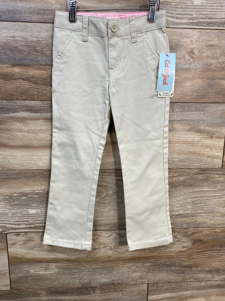 NEW Cat & Jack School Uniform Pants Beige sz 4T - Me n Mommy To Be