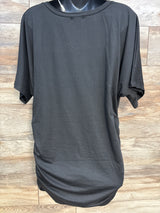 NEW Ekouaer Maternity Ruched Shirt Black sz XXL