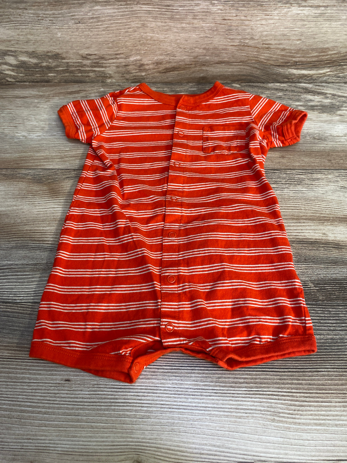 Carter's Striped Shortie Romper Orange sz 18m