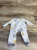 Burt's Bees Baby Organic Bunny Print Sleeper White sz Newborn