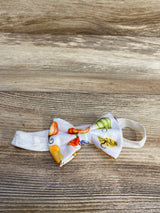 Halloween Bow w/ Elastic, White