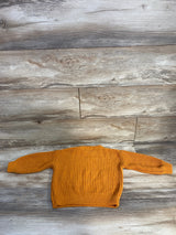H&M Chunky Knit Pull Over Sweater Orange sz 3-4T