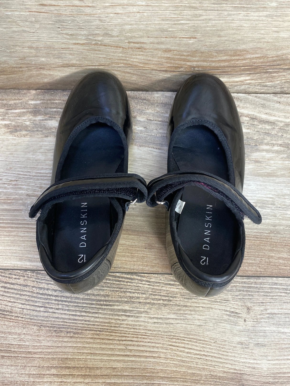 Danskin Girls' Tap Dance Shoes Black sz 12c