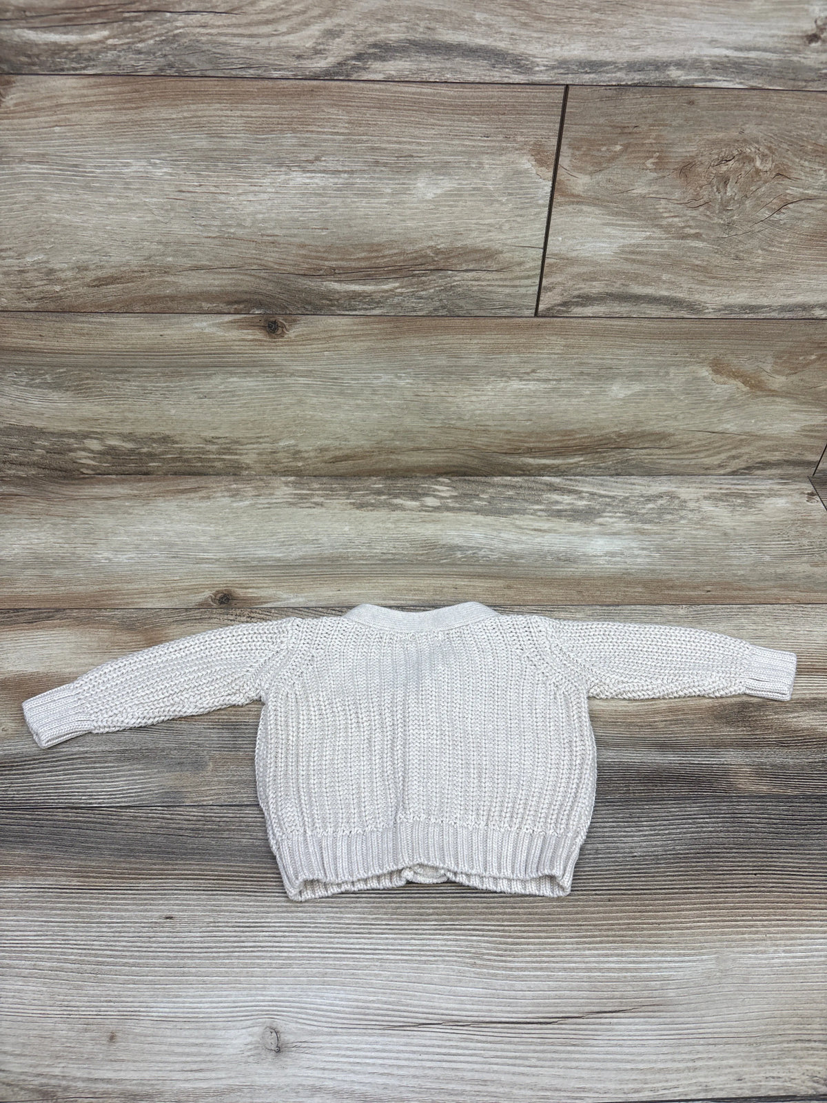 Cat & Jack Knit Button-Up Cardigan Beige sz Newborn