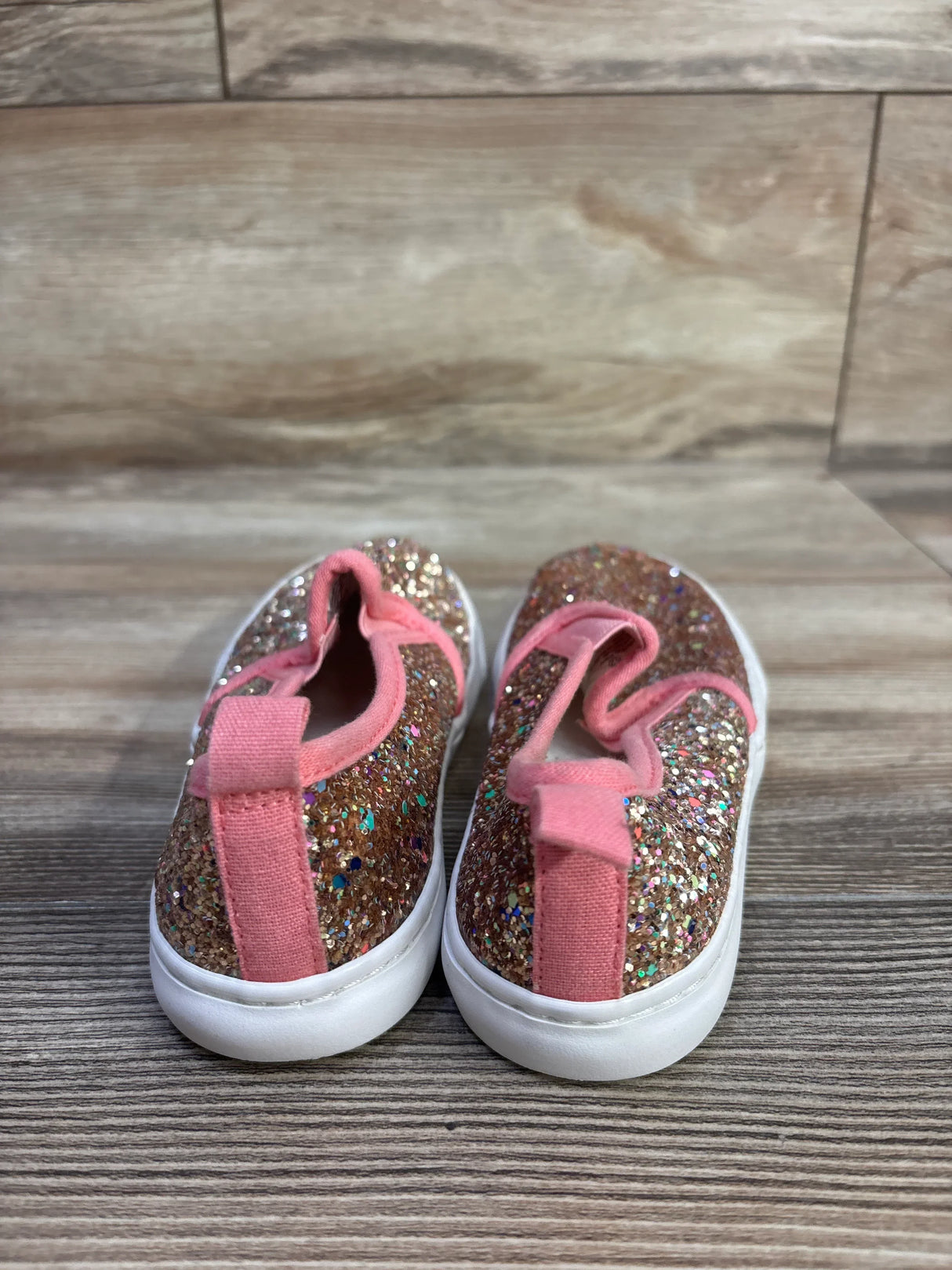 Cat & Jack Madigan Glitter Sneakers Gold sz 12c