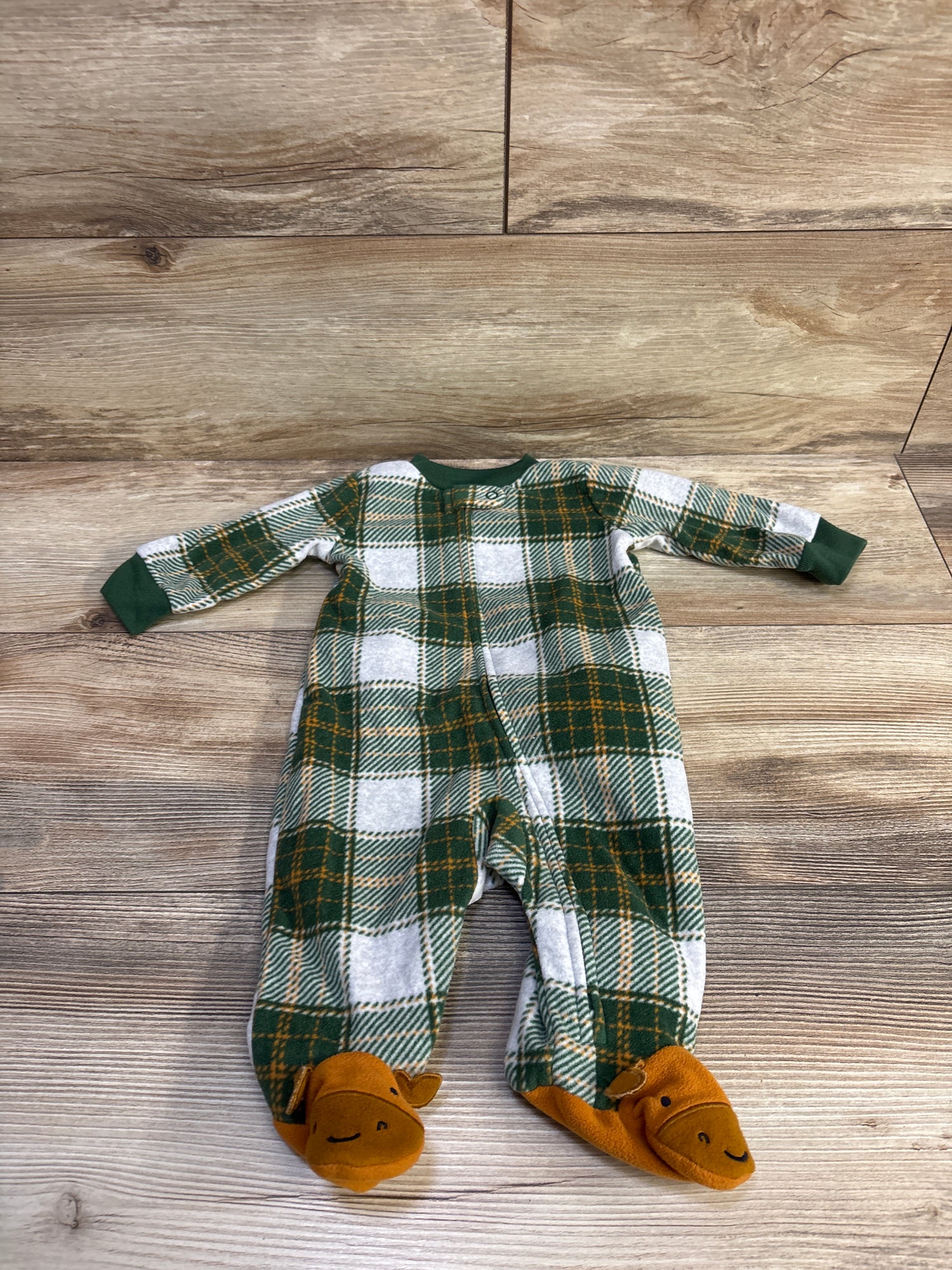 Carter's Blanket Sleeper Green sz 3m