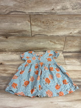 Little Co. Organic Floral Dress Blue sz 2T