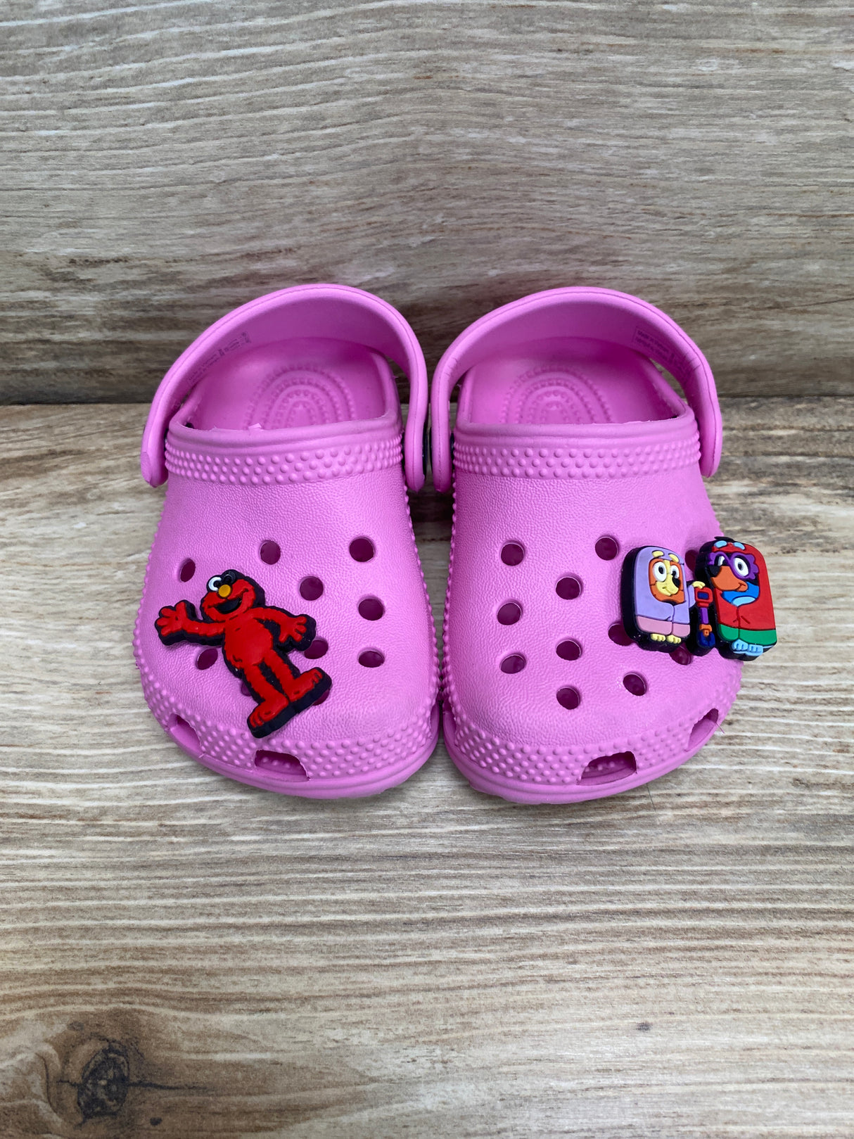 Crocs Classic Clogs With Jibbitz Pink Sz 2c/3c