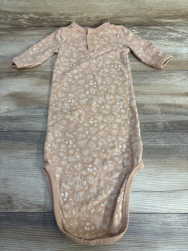 Easy-Peasy Floral Knot Gown Apricot sz 0-3m - Me n Mommy To Be