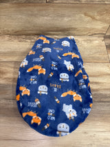 Zak & Zoey Plush Swaddle Wrap Blue sz 0-3m