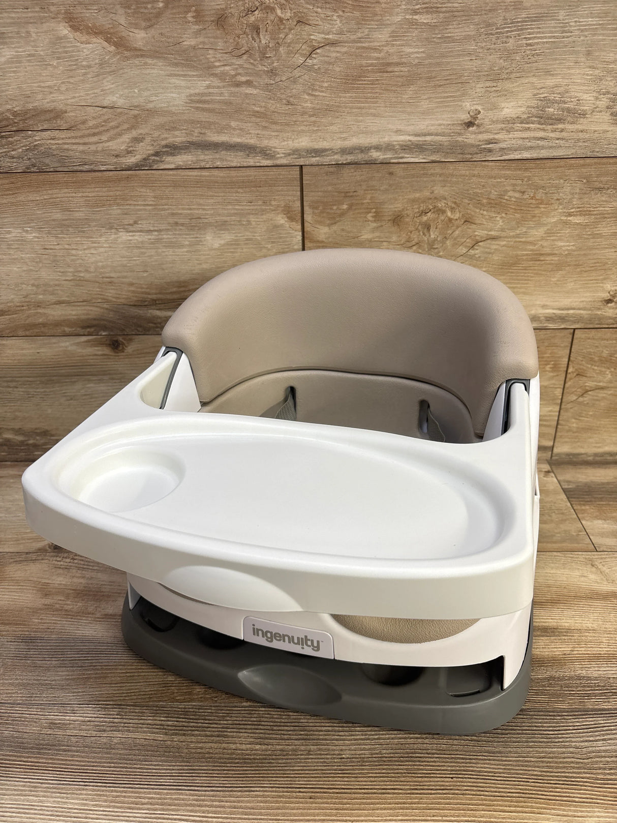 Ingenuity Baby Base 2-in-1 Booster Feeding and Floor Seat - Grey